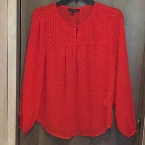Banana Republic red blouse